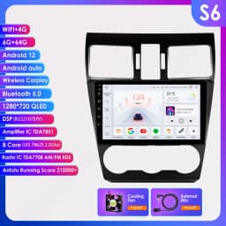 2din Auto Android Radio for Subaru Impreza WRX STI Forester 2016 XV Crosstek 2018 Car Radio Multimedia Video Player GPS Audio
