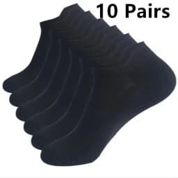 1-10 Pair Ankle Sock Womens and Mens Couple Student Cotton Ear New Mesh Athletic Sports Running Solid Color Boat Sock Plus Size