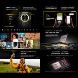 Ulefone Armor Mini 20T Pro Thermal Imaging Rugged Phone 8GB+256GB 4.7 inch Android 14 MTK 6300 5G Octa Core 5G NFC Smartphone