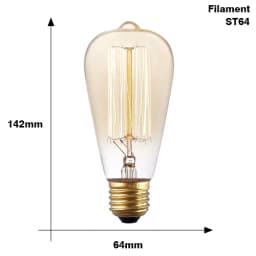 E27 Retro Edison Bulb 220V 40W ST64 G80 G95 G125 Ampoule Vintage Edison Bulb Incandescent Lamp Home Decor Filament Light Bulb
