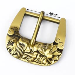 Deepeel 40mm Pure Copper Belt Buckles Head Solid Brass Pin Buckle for 38-39mm Belts Men Leather Craft Metal Jeans Accessories