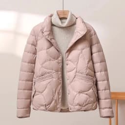 Women's Short Lightweight Cotton Jacket Warm Fashionable Versatile Inner Coat Spring Autumn Winter Seasonal Wear
