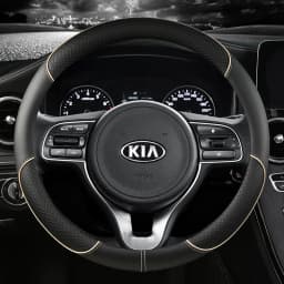 Pu Leather Car Steering Wheel Cover 38cm For Kia Rio 2 3 4 X Line Kombi Sedan K2 K3 K4 K5 KX1 KX3 KX5 Sportage Auto Accessories