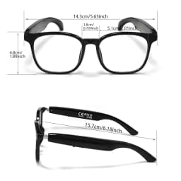 Smart AI Translation Wireless Glasses, Casual Touch Operation, Built-in Speaker, Stylish for Outdoor Cycling and Work