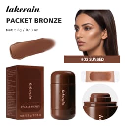 Lakerain Bronze Contour Stick Hydrates Smooths Skin Create Dimensional Effect Long-lasting Natural Makeup Effect Contour Stick