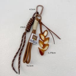 Korean Style Bread Bag Pendant Autumn-Winter Keychain Ornament Braided Rope Bag Pendant Alkali Water Bound Bread Multifunction