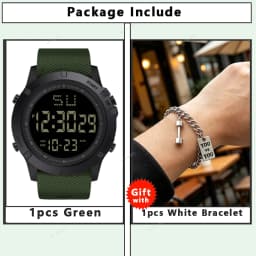Sport Men's Watch Multifunction Alarm-clock Waterproof Luminous LED Digital Watches Electronic Wristwatch for Man Kids Student