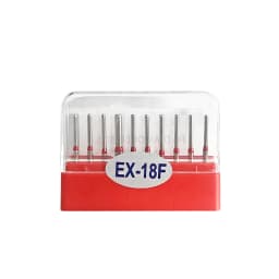 10pcs/box Dental carbide burs Diamond FG High Speed Burs for Polishing Smoothing Dental Burs Drills EX-26 EX-31