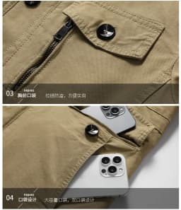 Outerwear Mens Winter Trend Parkas Middle Aged Pure Cotton Casual Brand Jacket Casual Loose Hooded Versatile Mens Clothing
