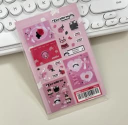 SKYSONIC BOBO Coraltree Sticker Sweet Angel Modeling Materials Idol Stationery Postcards Cute Korean Decorative Sticker Suppli