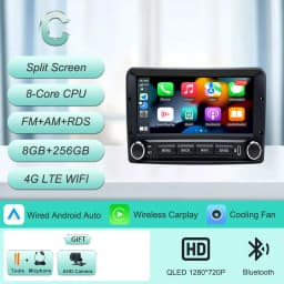 For Ford Fiesta Mk4 Mk5 Focus Mk1 Mondeo Mk2 Mk3 Fusion Transit Connect Ranger Puma Galaxy Mk1 Escort Mk6 Radia Player 6.86" 4G