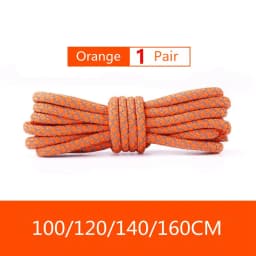 1Pair Reflective Shoelace Fluorescent Shoelaces for Sneaker Round Rope Shoe Laces Yezzy 350 Unisex 100/120/140/160cm Shoetrings