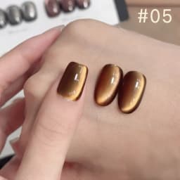 10ML 1-10PCS Winter New Style Hot Selling Black Nails Brown Nails Glass Bead Magnet Cat Eye Nail Polish Nail Set Nail Supplies