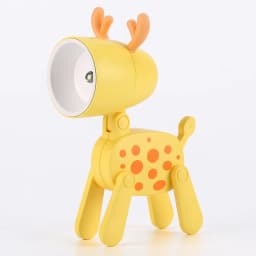 Mini LED Night Light Cute Cartoon Puppy Deer Dinosaur Desk Lamp Desktop Ornament Bedroom Table Lights Children Holiday Gifts