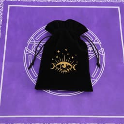 1Pcs 13x18cm Tarot Storage Velvet Bag Drawstring Pocket Board Game Card Embroidery Package Witchcraft Supplies for Altar Tarot