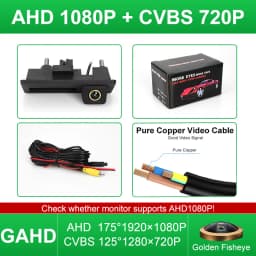 AHD 1080P 170° Car Rear View Trunk Handle Camera For Volkswagen VW Passat Golf Polo B6 B7 Jetta Tiguan Touareg Audi A3 A4 A5 A6