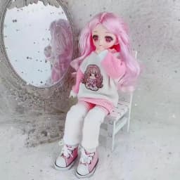 30cm Kawaii BJD Doll Girl 6 Points Joint Movable Doll with Fashion Clothes Soft Hair Dress Up Girl Toys Birthday Gift Doll New
