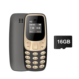 SERVO BM10 LTE Mini Mobile Phone 4G Dual SIM Card Speed Dial Call Recording MP3 Player 0.66" Display Smallest Cellphones Type-C