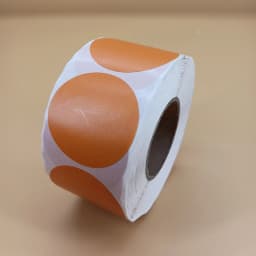 5cm Color Thermal Label Circle Self-adhesive Sticker 6cm Roll Sticker Label Direct Thermal Label for Logo Product Label QR Code