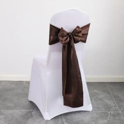 Wedding Decoration Chair Satin Sash Bow Tie Self-Tie 10 Pieces Per Lot Plain Solid Colour Birthday Party Festival Hotel Holiday