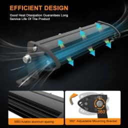 NAOEVO 4x4 Off road Led Light Bar Super Slim 120W 12V 24V 7 12 inch Driving Fog LED Work Lamp For Auto ATV SUV Tractor Boat Jeep