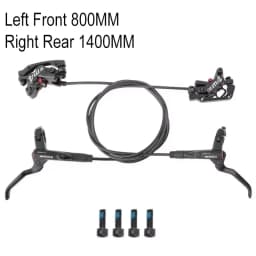 MEROCA M4 4 Piston Brakes Dual-Piston Braking Hydraulic Brakes MTB 22.2MM Diameter Tube Length 800/1400MM Bike Accessories
