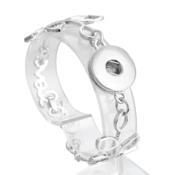 Wholesale 18mm Snap Bracelets High Quality Metal Silver Color Snap Button Bracelet Bangle Adjustable Chain Bracelets
