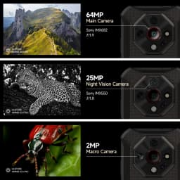 Ulefone Armor X16 Pro 5G Rugged Phone 10360mAh Battery 16GB RAM 256GB ROM 120Hz 6.56”NFC Android Smartphone with Google Gemini