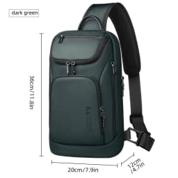 HK Multifunctional Business Chest Bag Waterproof and Scratch-Resistant Men’s Bag Lightweight High-End Fashionable Shoulder Bag