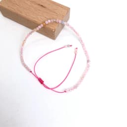 Faceted Gemstones 2-3mm Beads Hand Woven Adjustable Bracelet Lapis Lazuli Crystal Turquoise Choker Men Female Jewelry Party Gift