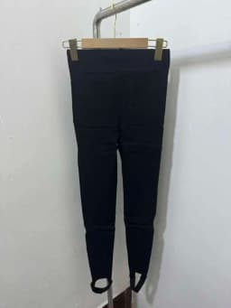 DEAT Casual High Elastic Waist Cross Patchwork Design Pencil Pants For Women Stretch Black Trousers 2026 Autumn Female 11XX5390