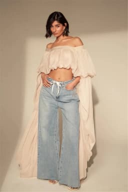 Square Neck Flowy Tunic Blouse Batwing Long Ruffle Maxi Cape Sleeve Loose Chiffon Blouse Women Boho Casual Elegant Flowy Shirt