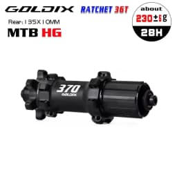 GOLDIX M370 Bicycle Hub 6-Bolt Disc Brake 28Hole Straight Pull Spoke Sealed Bearing 36T Ratchet HG/XD/MS Hub Type Standard/BOOST