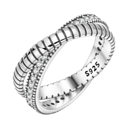 PANPOKI S925 Sterling Silver Flower Butterfly Insect Closed Ring For Women Finger Ring Personality Jewelry Party Trendy Gifts