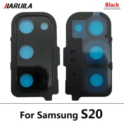New For Samsung S20 Ultra S20 Fe S20 Plus S20 Repair Replace Back Camera Glass Lens Cover with Frame Holder Replacement Part