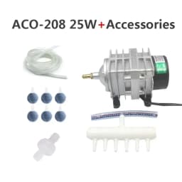 Hailea ACO-208 ACO-308 ACO-318 Electromagnetic Air Compressor Portable Koi Fish Tank Bubble Aquarium Air Pump Pond Aerator