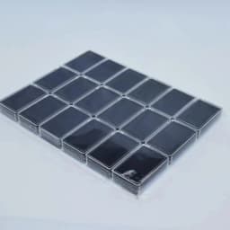 Diamond Box 10Pcs Transparent Cover Long Strip Gem Box Memory Mat White Black Acrylic Display Case Gemstone Packaging Organizer