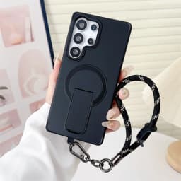 For Magnetic Wireless Charge Phone Case For Samsung Galaxy S26 S26Plus S26 Ultra S25 S24 With Lanyard Shockproof Bumper Cover