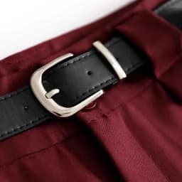Wine Red Solid Office Lady High Waist Sashes Loose Straight Women's Pants Ankle-Length Trousers Pants For Women Clothing 2024