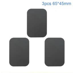 1/3/5pc Thin Metal Plate For Magnetic Car Phone Holder Iron Sheet Sticker Disk For Magnet Phone Stand Mount Round Retangle Black