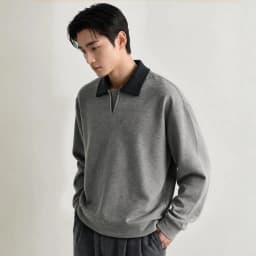 Men Splice Collar Loose Casual Pullover Sweatshirts Autumn Winter Streetwear Vintage Fashion Hoodies Sweatshirts Coat Tops