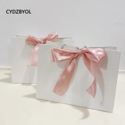 CYDZBYOL 10 Pcs Custom Logo Packaging For Small Businesses Valentines Day Gift Luxury Bag Wedding Birthday Packge Bag Custom
