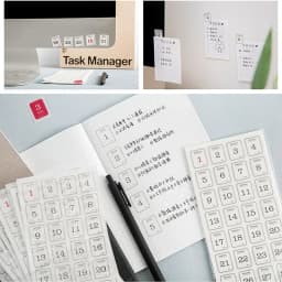 12 Sheets 365 Days Date Stickers For Dairy Journal Agenda Planner Scrapbooking Label 2026 Calendar Sticker Stationery