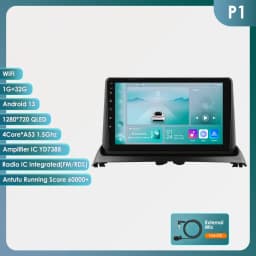 2Din Android13 Car Radio For Renault Clio 2 2000 - 2012 Car Multimedia GPS Carplay Intelligent Screen 2din autoradio 360Camera