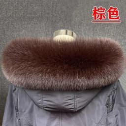 Real Fox Fur Collar Women Universal Hat Strip Down Jacket Fur Collar Winter Warm Fur Scarf Shawl Luxury Neck Warmer Fur Scarf