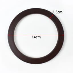 1/2Pc Round D-shaped Wooden Bag Handle Metal Ring Handbag Handles Replacement DIY Purse Luggage Handcrafted Accessories for Bags