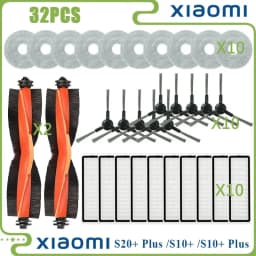 For Xiaomi Robot Vacuum S20+ Plus B108GL/ S10+ Plus B105 Parts Main Roller Side Brush Hepa Filter Mop Cloth Accessories