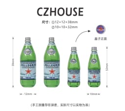 1/6 Scale Miniature Dessert Collection: Heart Cake, Churros, Smile Cookies Soda Bottle & Tiny Bear for BJD Dollhouse Party Scene