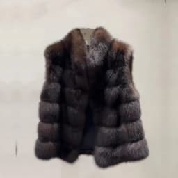 2025 New Eco-Friendly Short Female Black Gold Star Mink Fur Vest Winter Warm Thickened Antique Style Fashion Outerwear