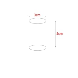 Acrylic Transparent Cylindrical Ring Jewelry Display Stand Doll Mold Storage Stand Earring Stand Makeup Photography Stand